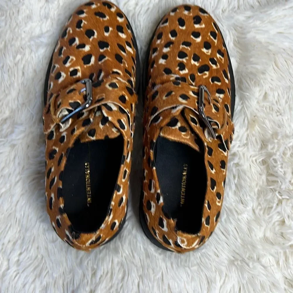 Intentionally Blank Reece Shoes Tan Cheetah